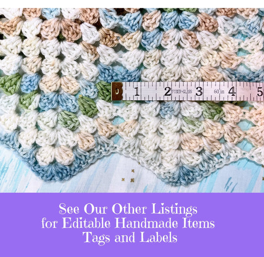 Baby Blanket Tags for Gifts & Retail -Edit in Free Canva - expressivequilts.com