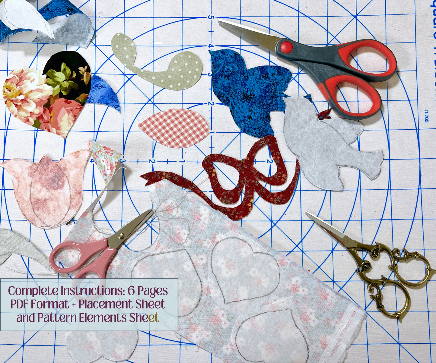 Fusible Applique Pillow Elements