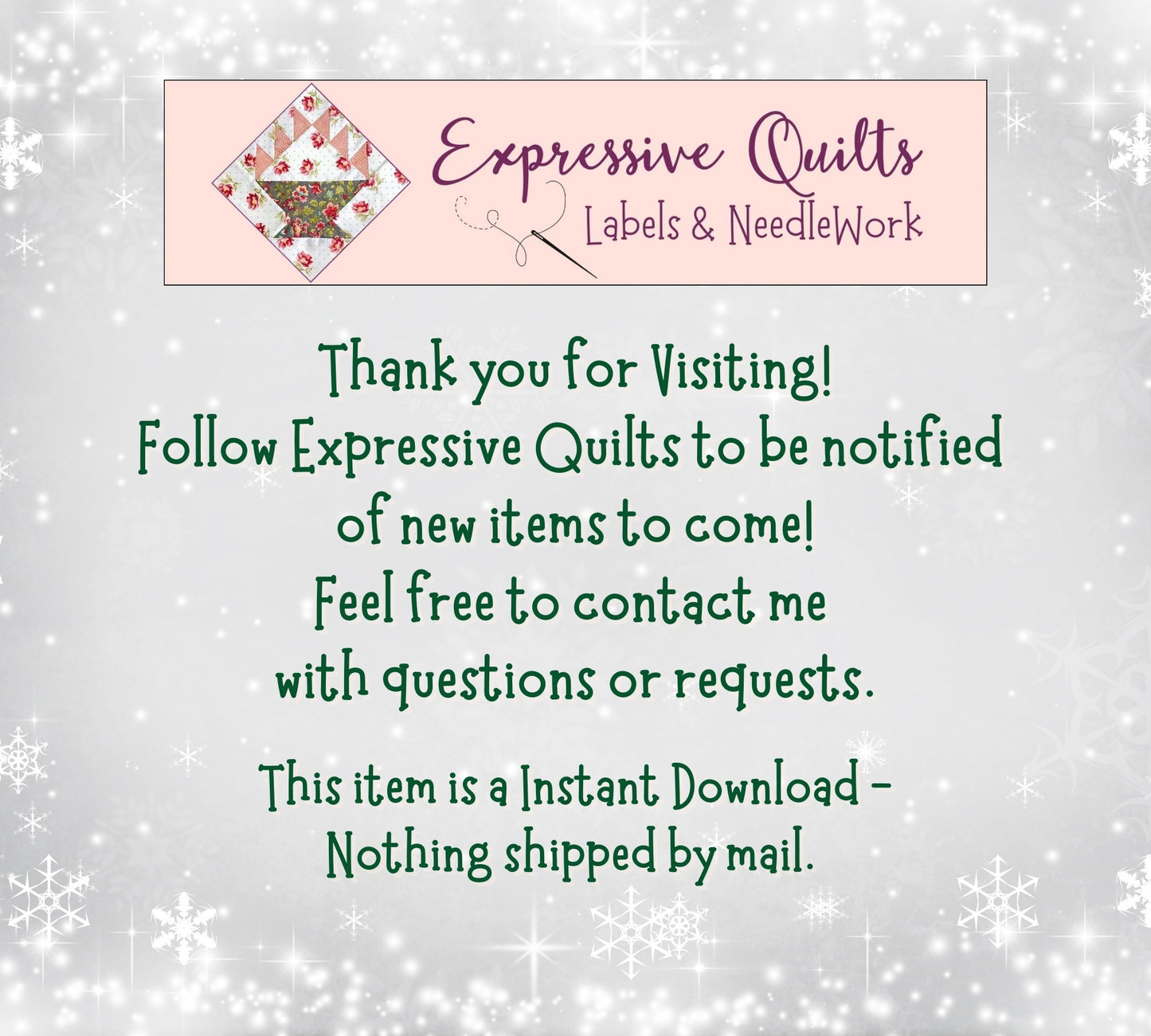 Christmas Gnome Mini Quilt - Complete Instructions, and Illustrations are included.