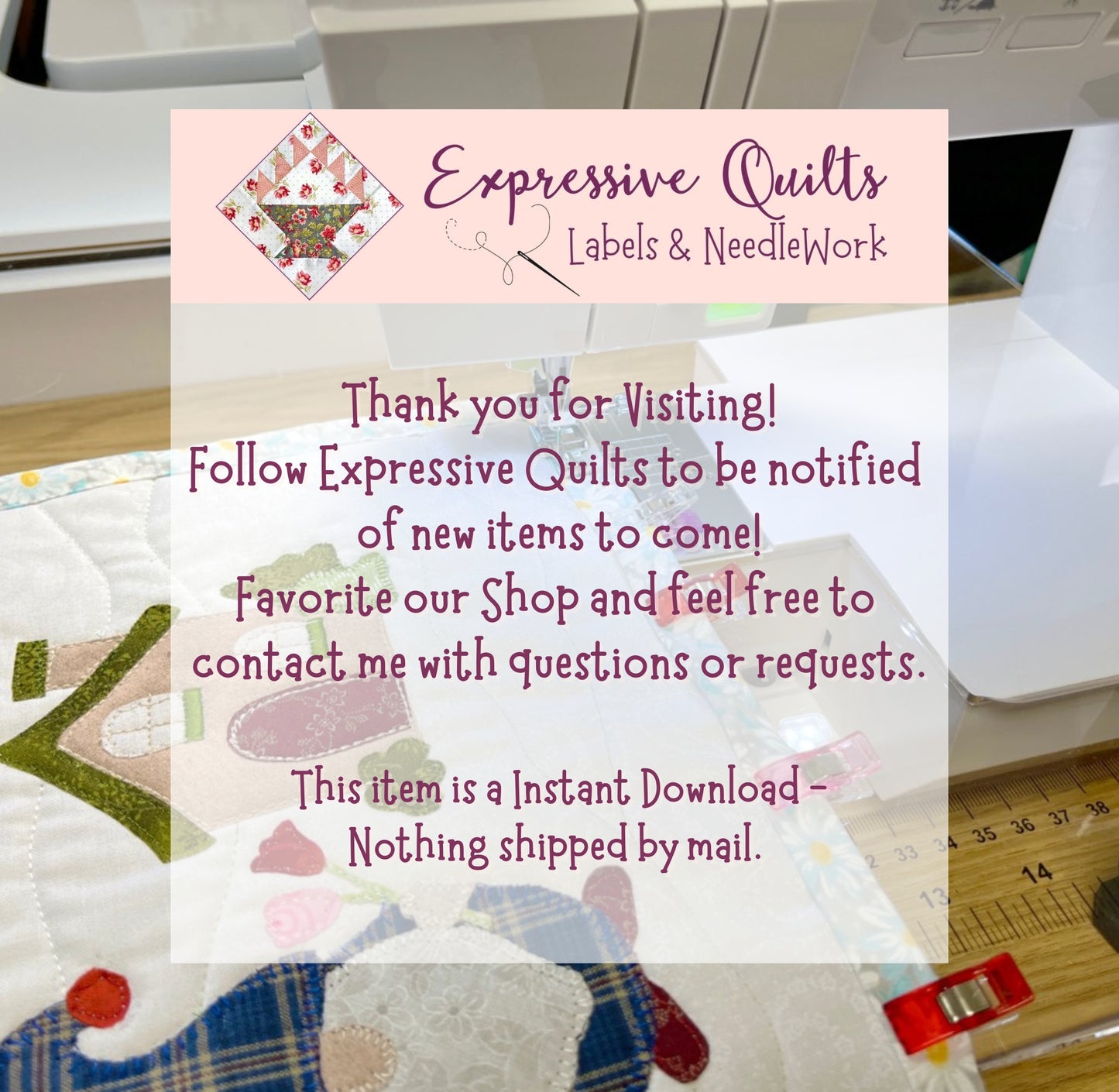 thank you from ExpressiveQuilts.com