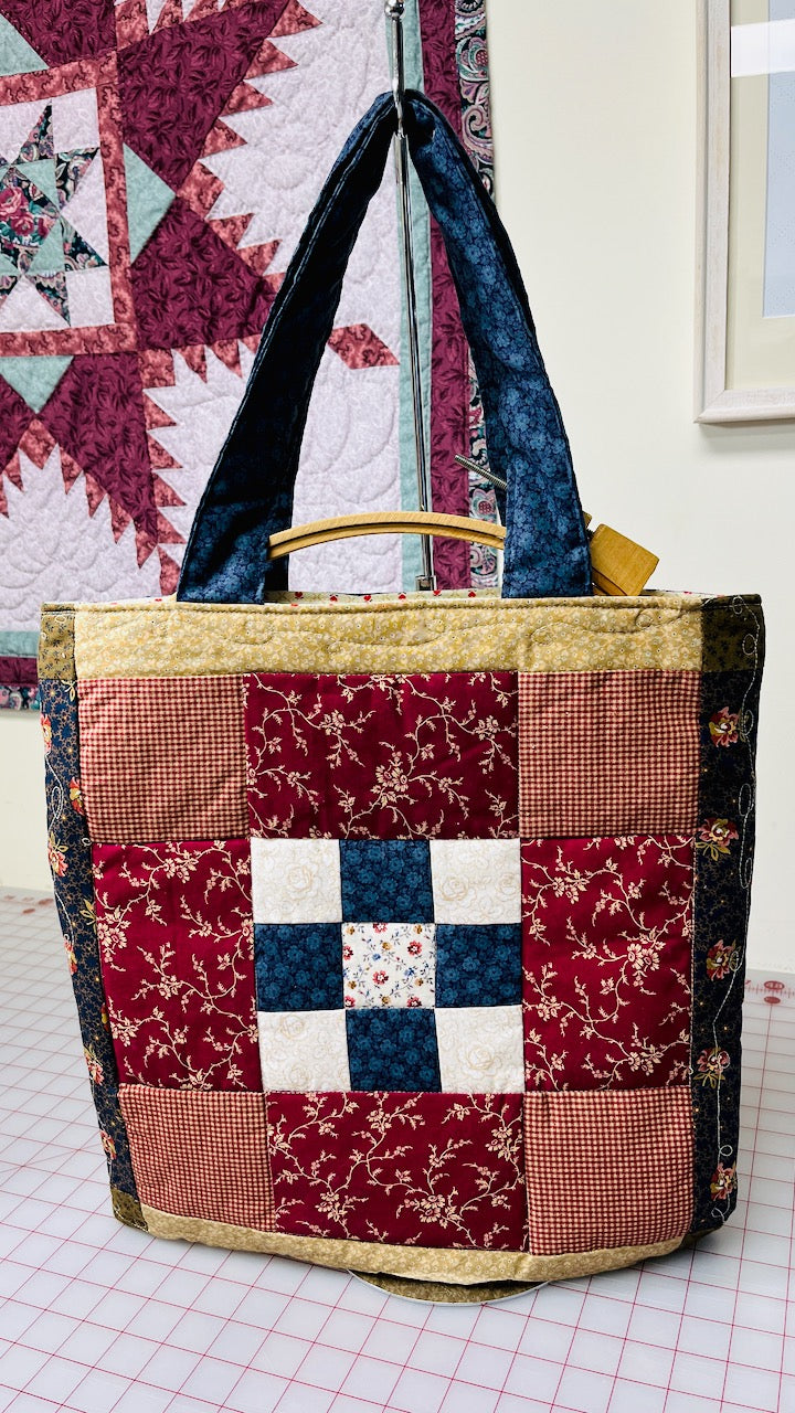 Dove Tote or Country Tulip Tote - Free Patterns -  Instant Download PDF