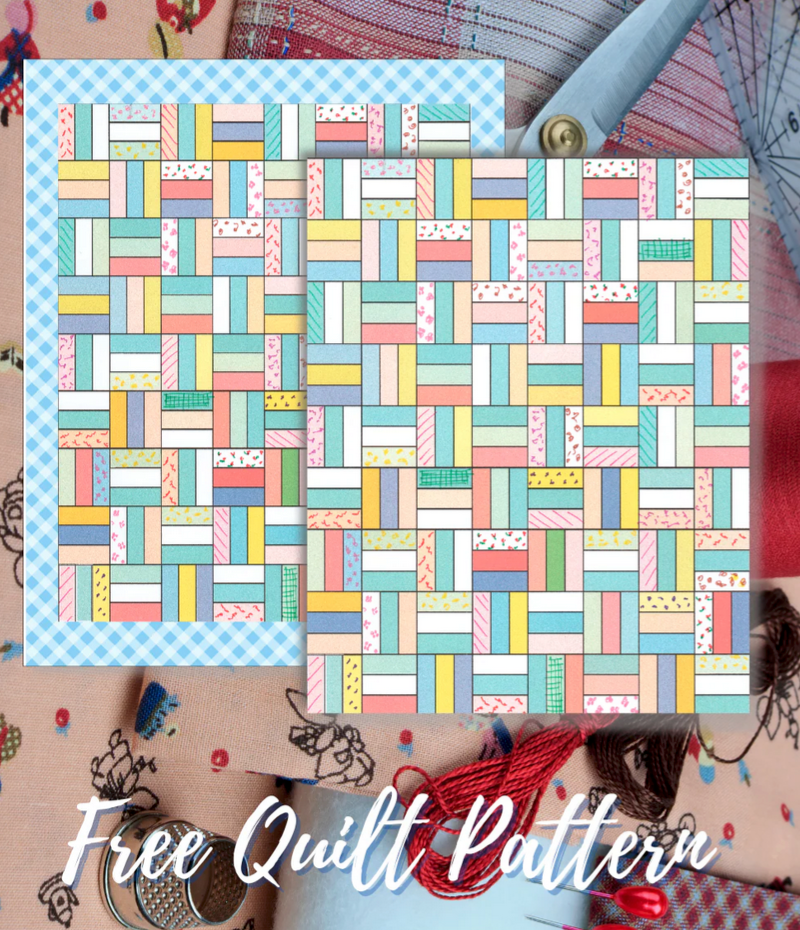 Free Jelly Roll Pattern - Fence Rail - Free Instant Download PDF
