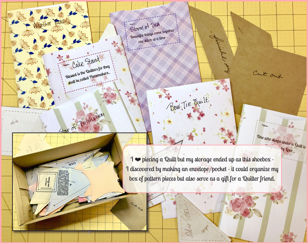 Free Quilter's Envelope Pockets - Free Instant Download PDF - expressivequilts.com