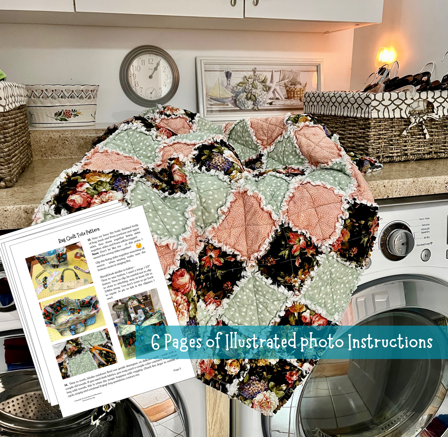 Washing a rag quilt where the magic happens!