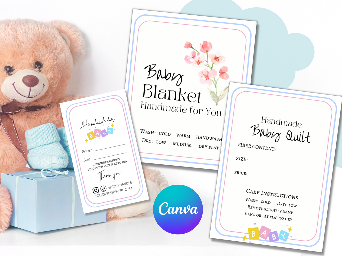 printable baby product tags and labels