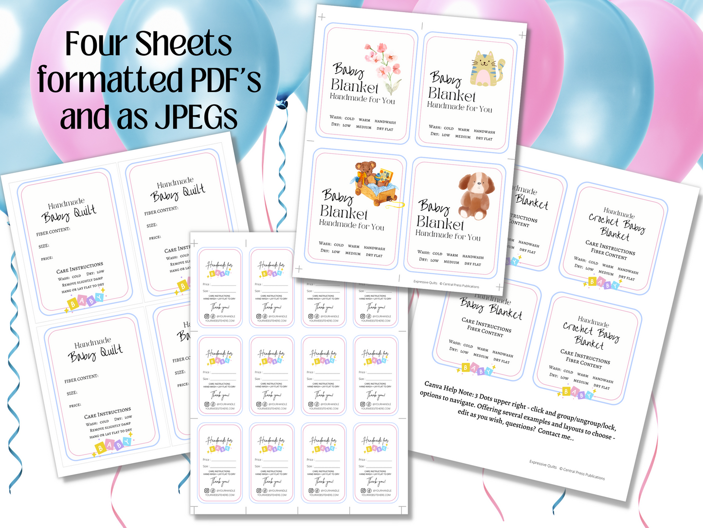 baby tags and label  product tags to print