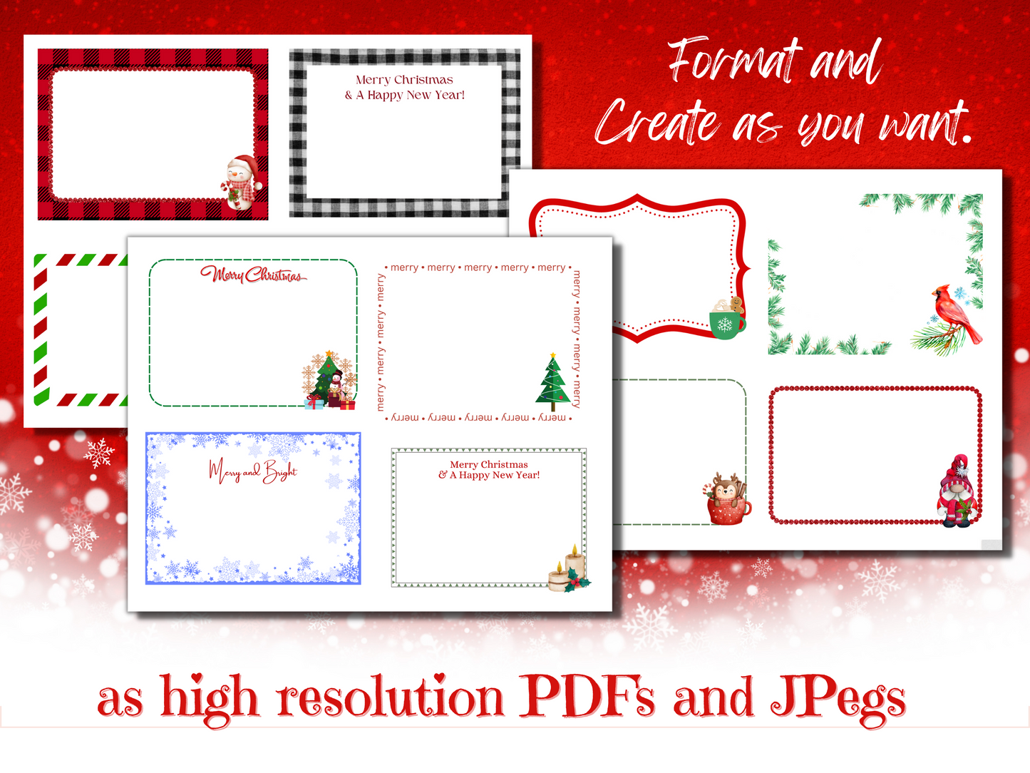 Christmas quilt labels examples