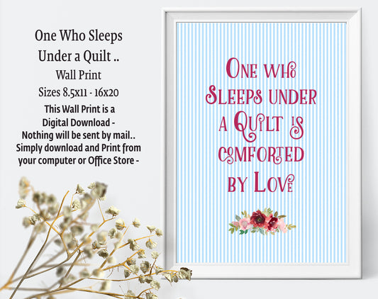 one-who-sleeps-under-a-quilt wall decor print