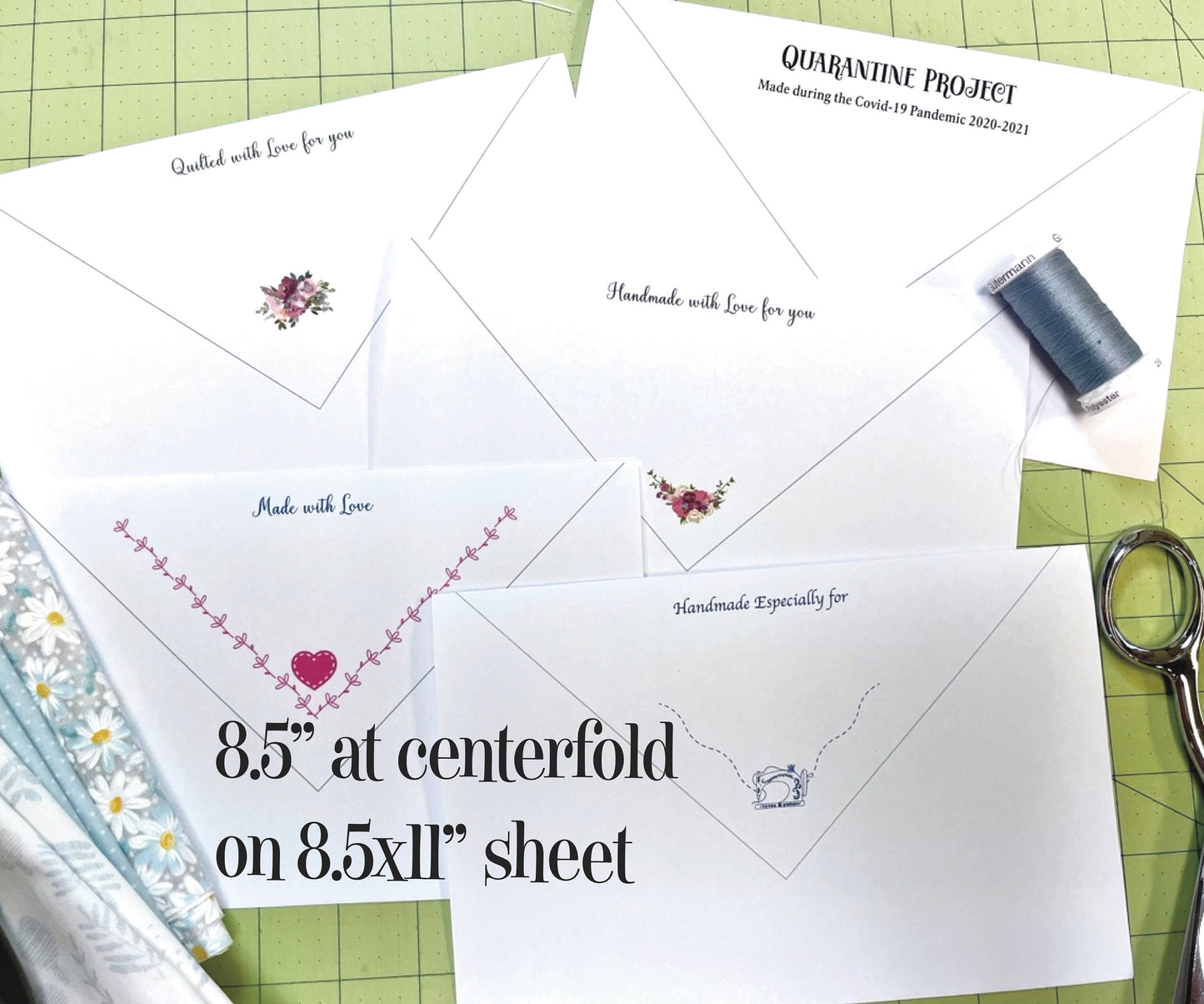 fold-quilt-label-to-form-triangle