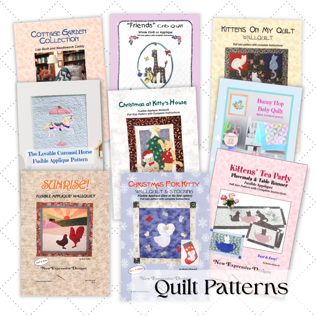 Quilt Patterns in Wall Quilts, LapQuilts, Baby Quilts and more