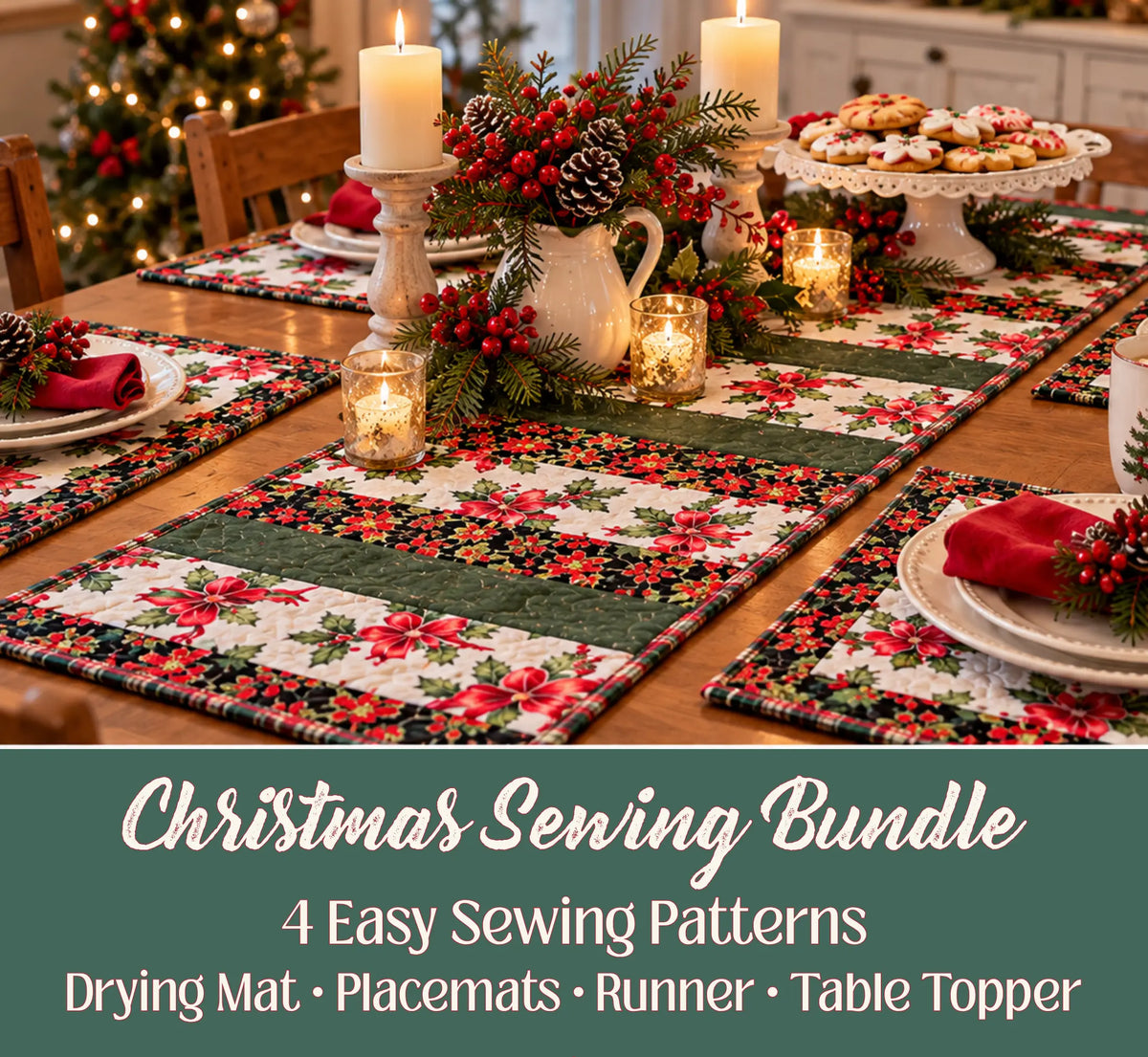 Christmas Sewing Bundle • 4 Easy Sewing Patterns -  Beginner PDF
