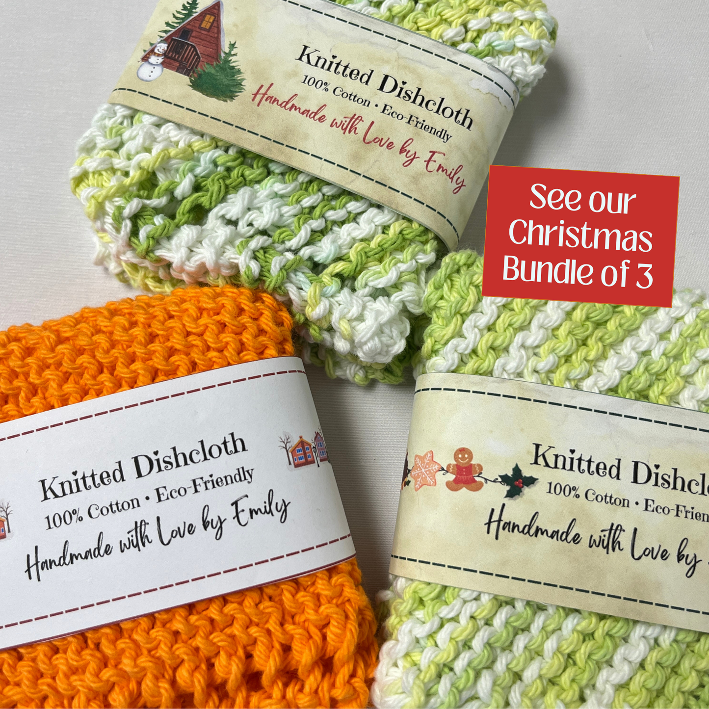 see our christmas dishcloth labels to personalize for christmas gifts