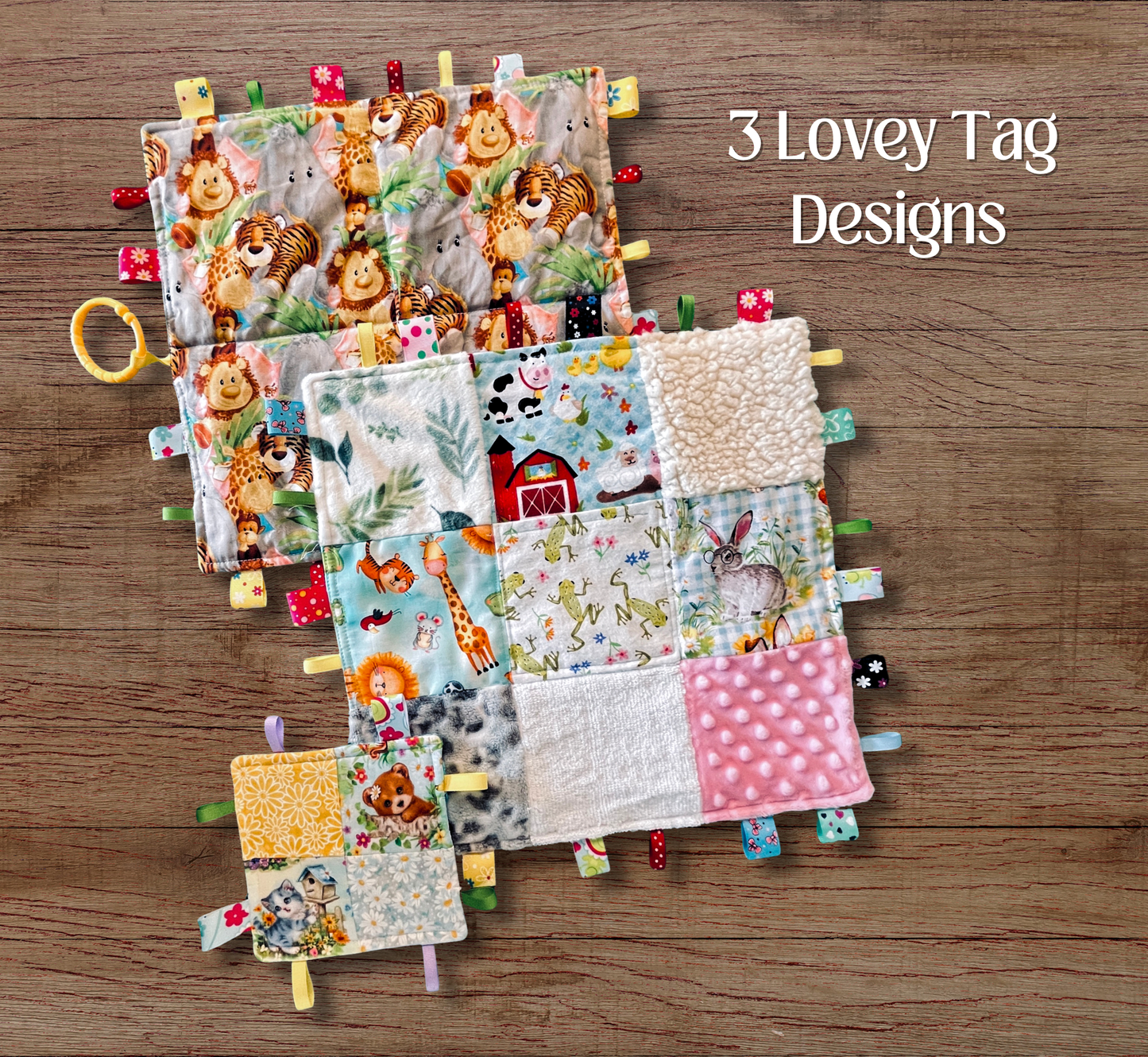 Baby Tag Lovey Blanket Pattern - PDF (Digital Download)