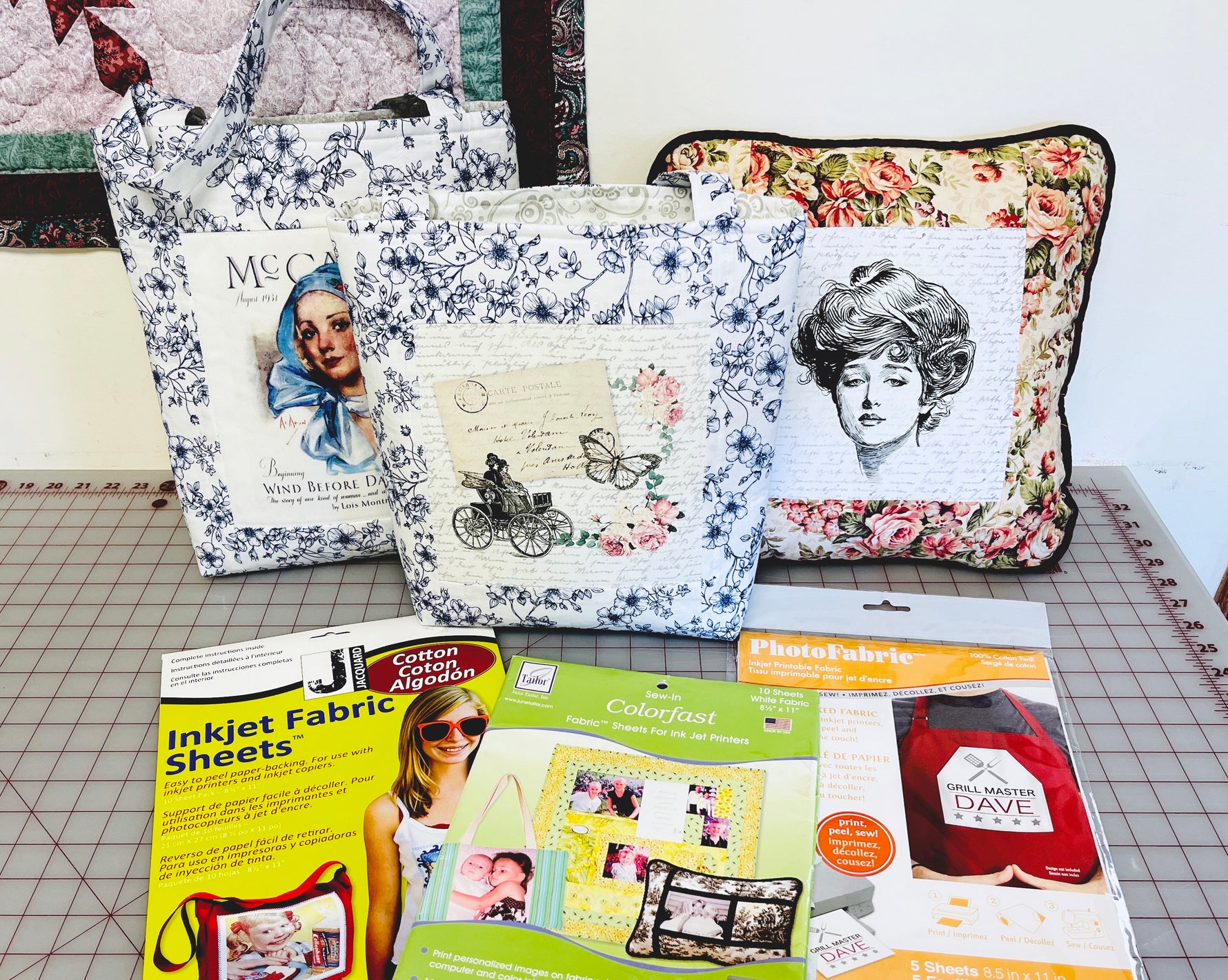 Printing to Fabric Ideas - Make a Nostalgic Tote – expressivequilts.com