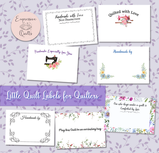 Little Quilt Labels for small quilted items