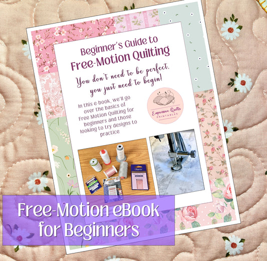 Beginner's Guide to Free-Motion Quilting eBook - PDF 8.5x11" Instant Download