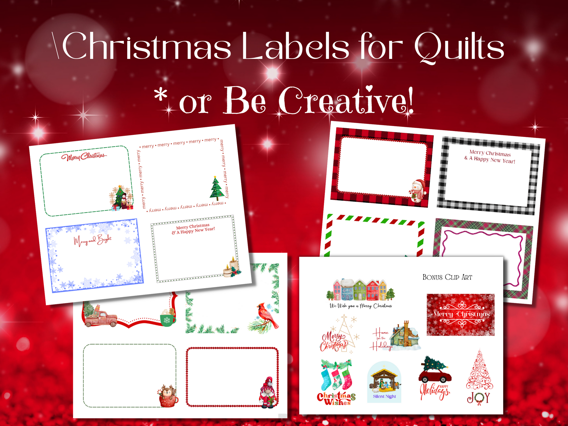 Christmas Quilt Labels - 079673007722