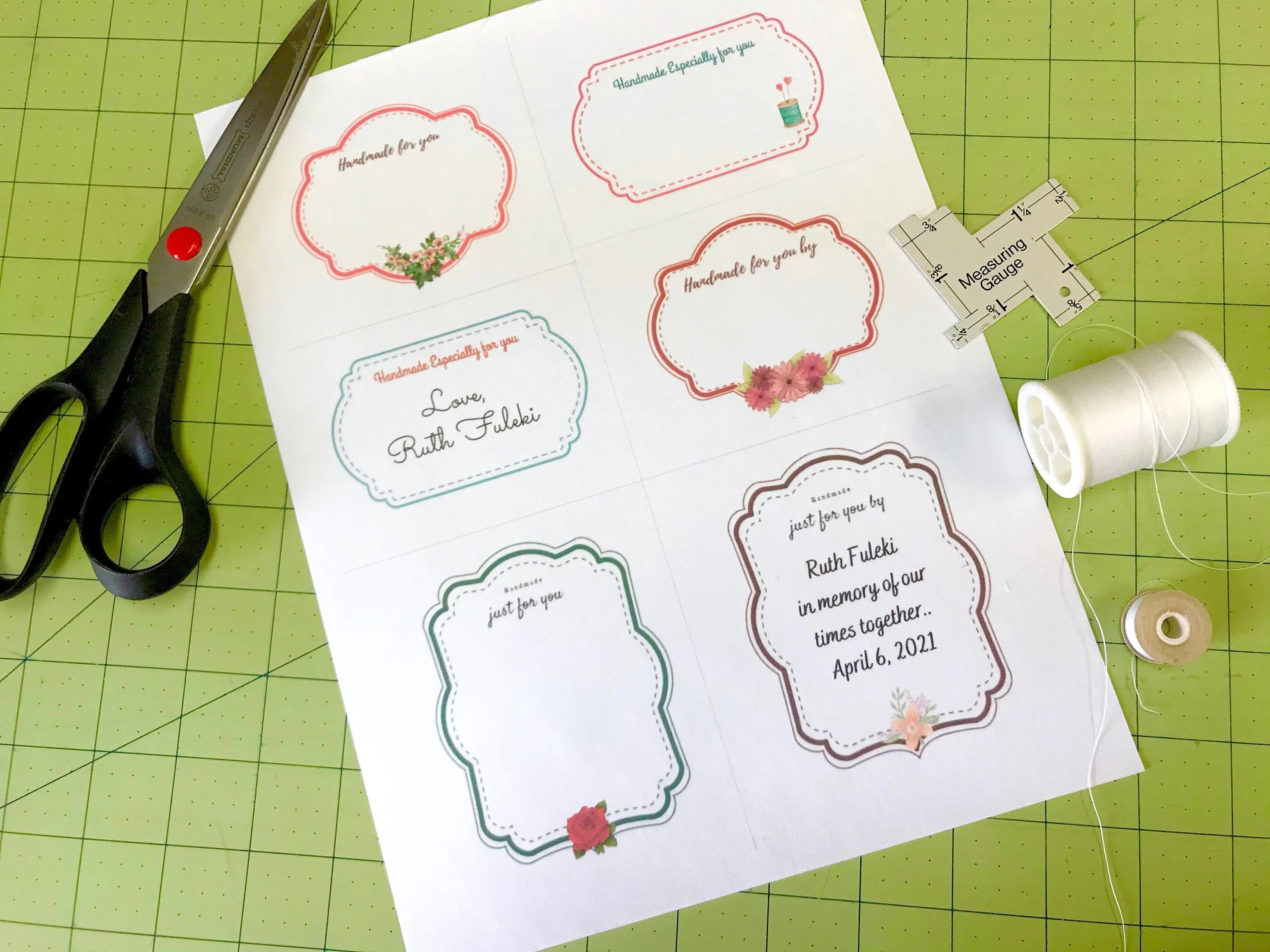 Image 7 for Quilt Label Template